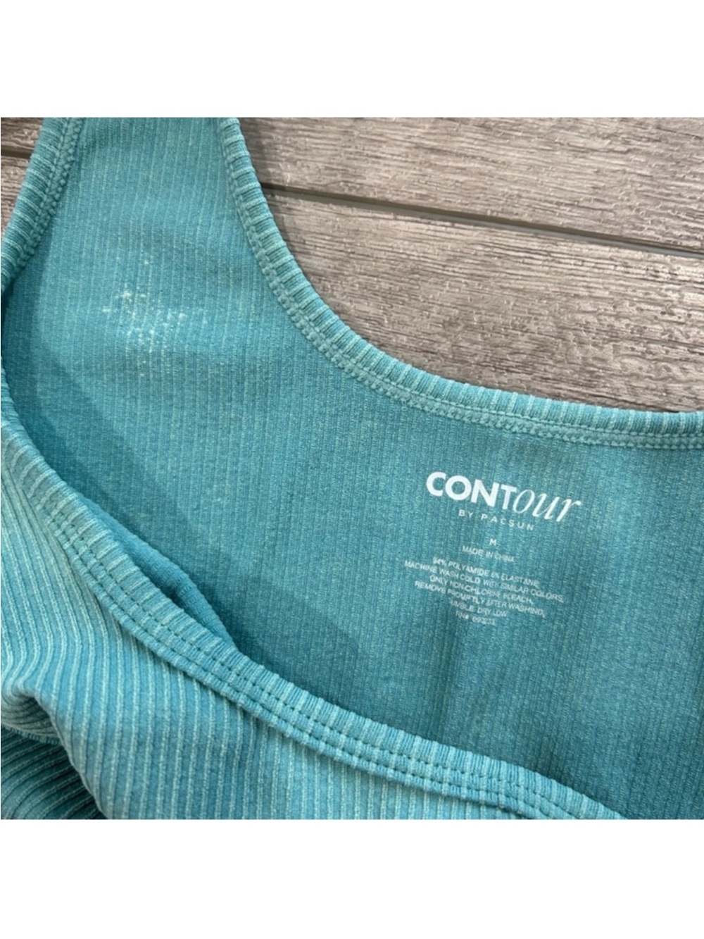PacSun Blue Ribbed Bra - Picture 3 of 4